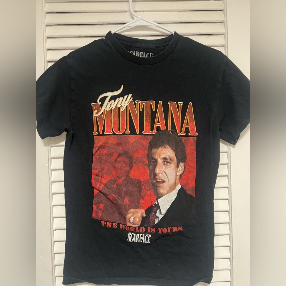 Tony Montana Scarface Graphic T-Shirt – Black
